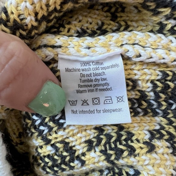 Janie & Jack Infant Girls Houndstooth Cardigan Sweater Sz 12-18 mo White Black - Picture 4 of 8